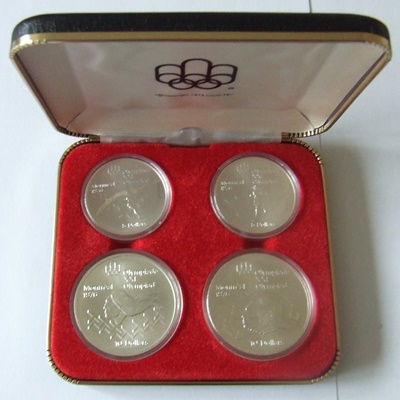 1976 Canada Silver BU 4 Coin Set – Olympics Series IV - Click Image to Close